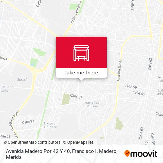 Avenida Madero Por 42 Y 40, Francisco I. Madero map