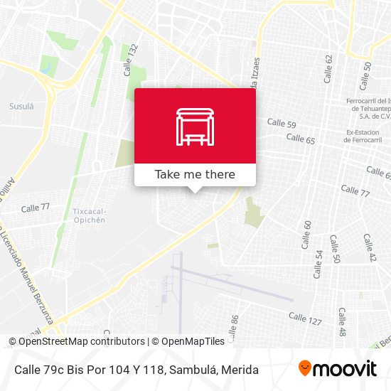 Calle 79c Bis Por 104 Y 118, Sambulá map