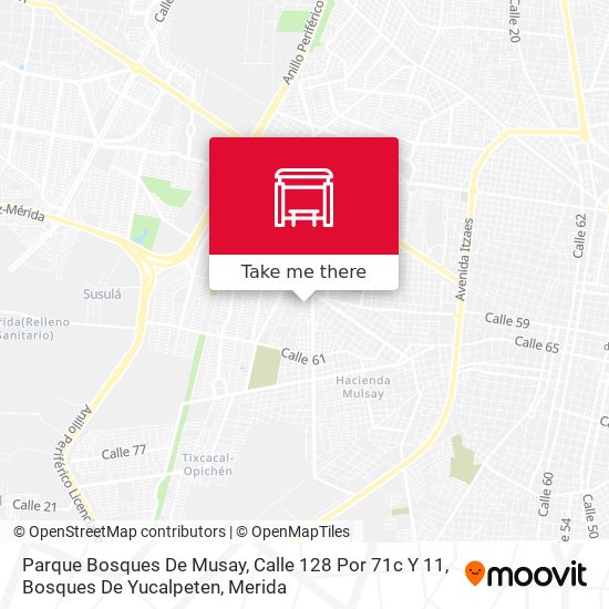 Parque Bosques De Musay, Calle 128 Por 71c Y 11, Bosques De Yucalpeten map