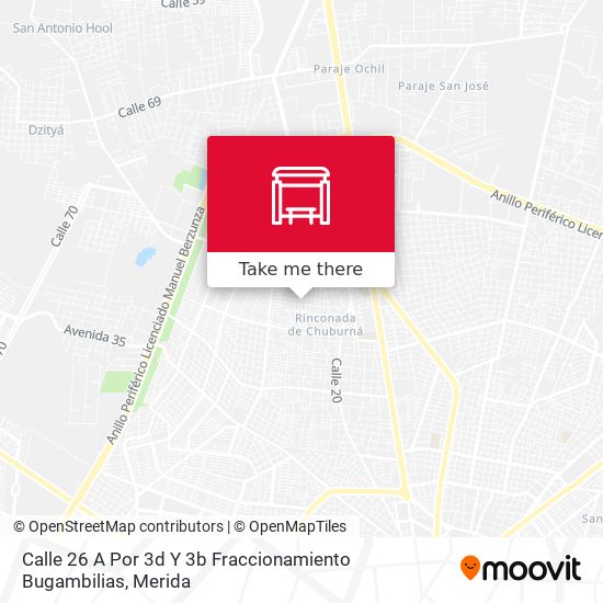 Mapa de Calle 26 A Por 3d Y 3b Fraccionamiento Bugambilias