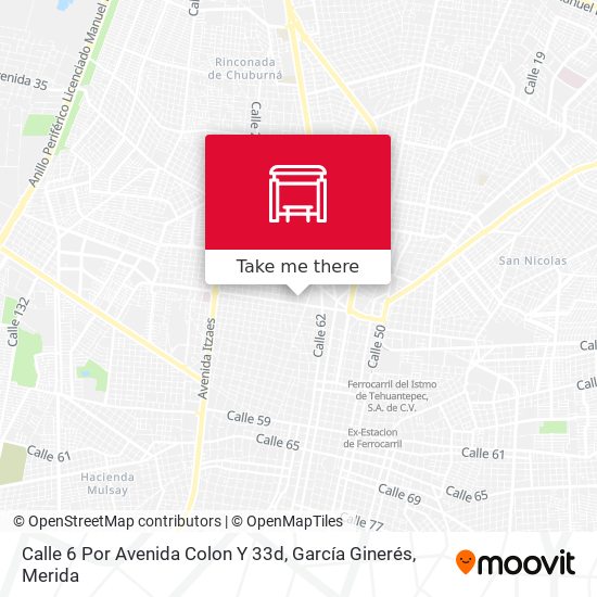 Mapa de Calle 6 Por Avenida Colon Y 33d, García Ginerés