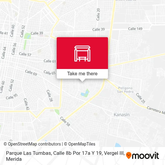 Parque Las Tumbas, Calle 8b Por 17a Y 19, Vergel III map