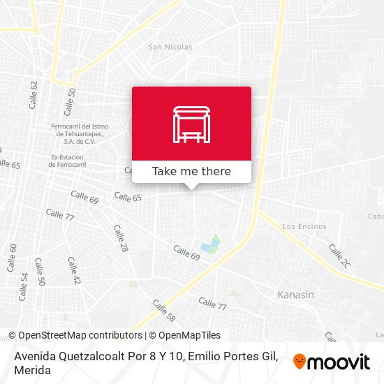 Avenida Quetzalcoalt Por 8 Y 10, Emilio Portes Gil map