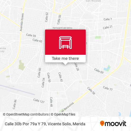 Calle 30b Por 79a Y 79, Vicente Solis map