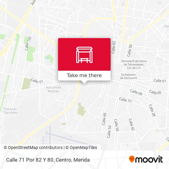 Calle 71 Por 82 Y 80, Centro map