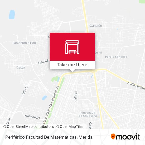 Mapa de Periférico Facultad De Matemáticas