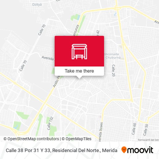 Calle 38 Por 31 Y 33, Residencial Del Norte. map