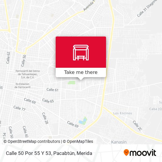 Calle 50 Por 55 Y 53, Pacabtún map