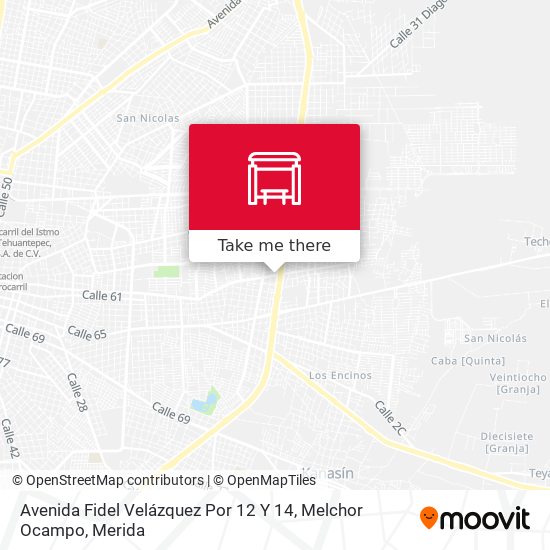 Avenida Fidel Velázquez Por 12 Y 14, Melchor Ocampo map