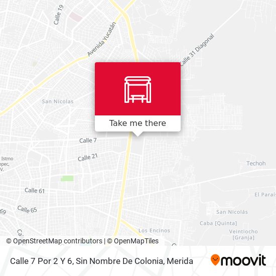 Calle 7 Por 2 Y 6, Sin Nombre De Colonia map