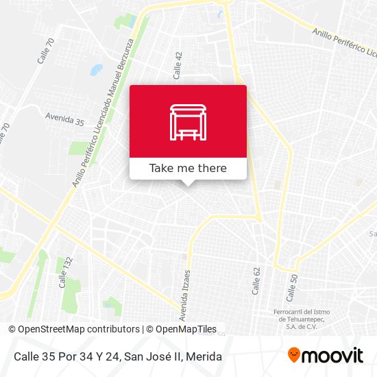 Calle 35 Por 34 Y 24, San José II map