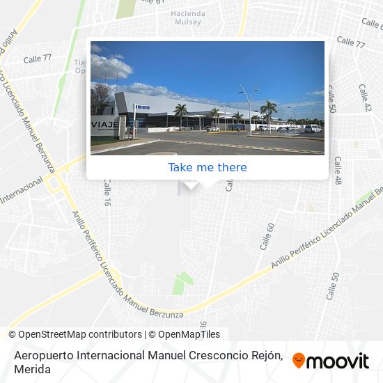 Aeropuerto Internacional Manuel Cresconcio Rejón map