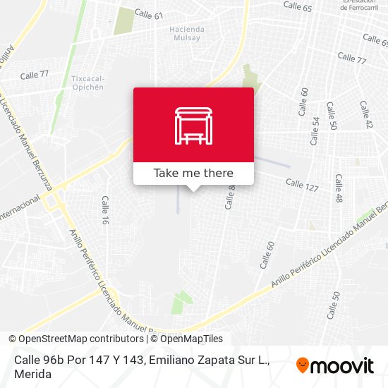 Mapa de Calle 96b Por 147 Y 143, Emiliano Zapata Sur L.