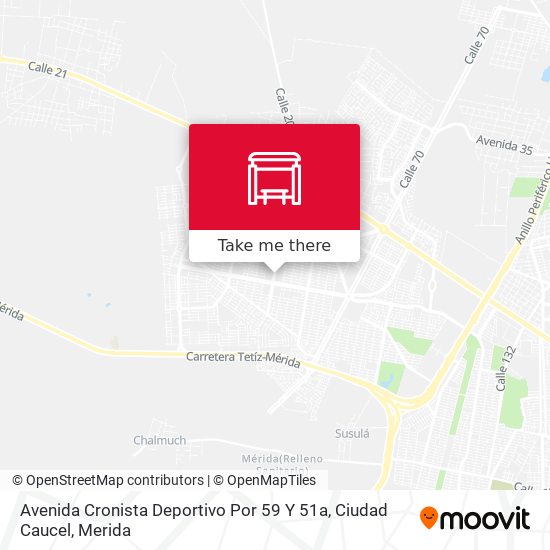 Avenida Cronista Deportivo Por 59 Y 51a, Ciudad Caucel map