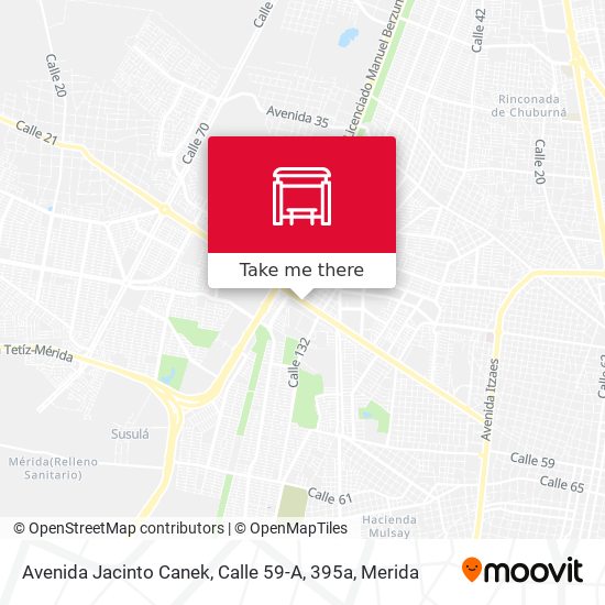 Avenida Jacinto Canek, Calle 59-A, 395a map