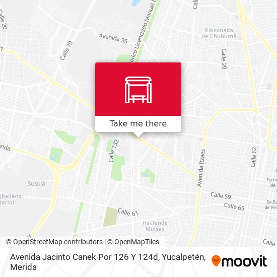 Avenida Jacinto Canek Por 126 Y 124d, Yucalpetén map