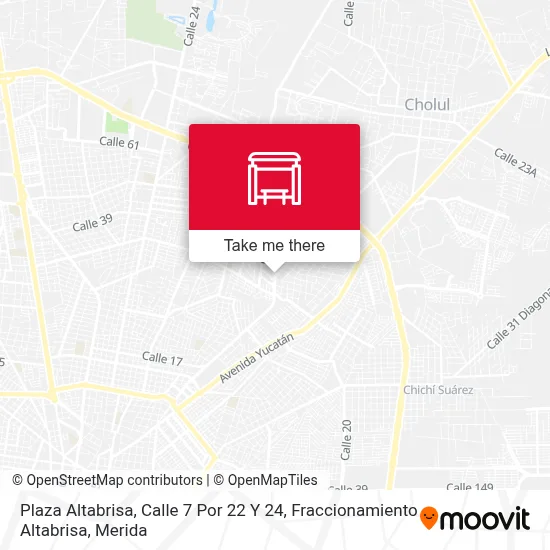 Plaza Altabrisa, Calle 7 Por 22 Y 24, Fraccionamiento Altabrisa map