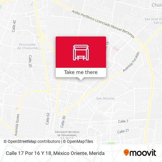 Calle 17 Por 16 Y 18, México Oriente map