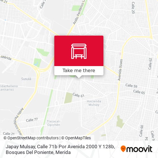 Japay Mulsay, Calle 71b Por Avenida 2000 Y 128b, Bosques Del Poniente map