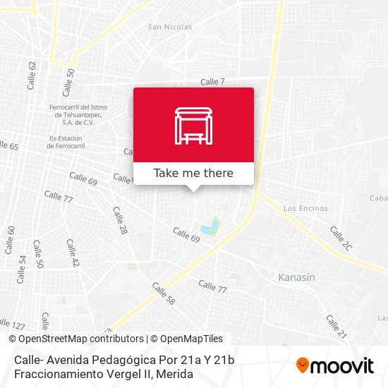 Mapa de Calle- Avenida Pedagógica Por 21a Y 21b Fraccionamiento Vergel II