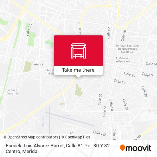 Escuela Luis Alvarez Barret, Calle 81 Por 80 Y 82 Centro map