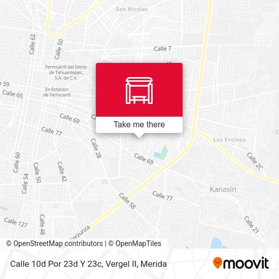 Mapa de Calle 10d Por 23d Y 23c, Vergel II