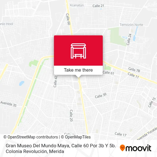 Gran Museo Del Mundo Maya, Calle 60 Por 3b Y 5b. Colonia Revolución map
