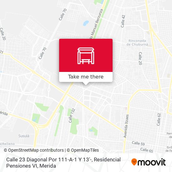 Mapa de Calle 23 Diagonal Por 111-A-1 Y 13'-, Residencial Pensiones VI