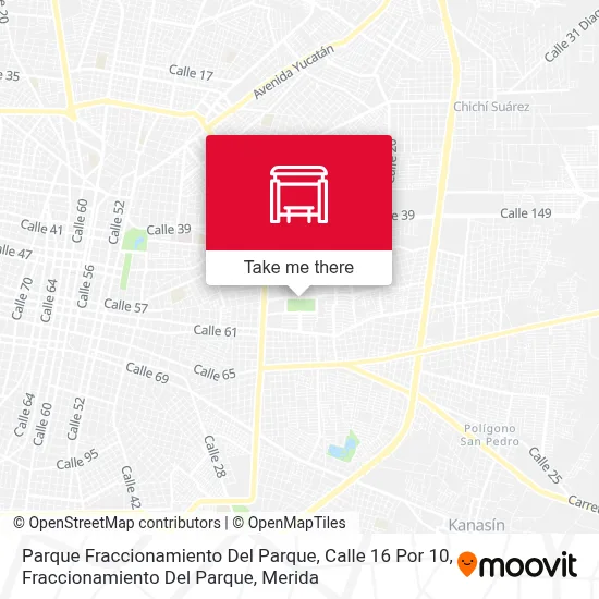 Parque Fraccionamiento Del Parque, Calle 16 Por 10, Fraccionamiento Del Parque map