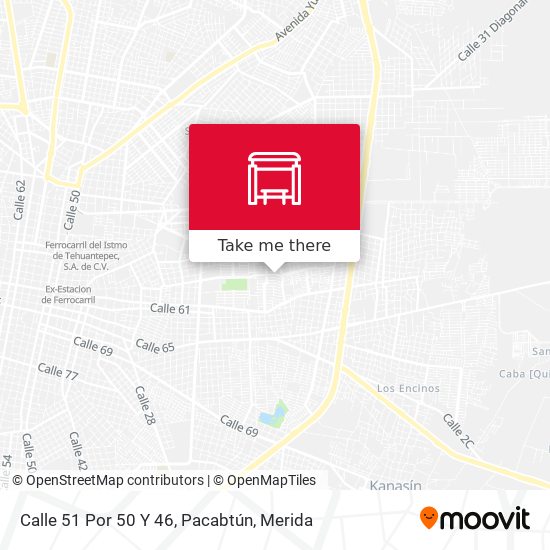 Calle 51 Por 50 Y 46, Pacabtún map