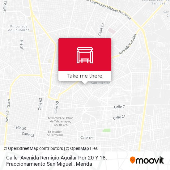 Mapa de Calle- Avenida Remigio Aguilar Por 20 Y 18, Fraccionamiento San Miguel.