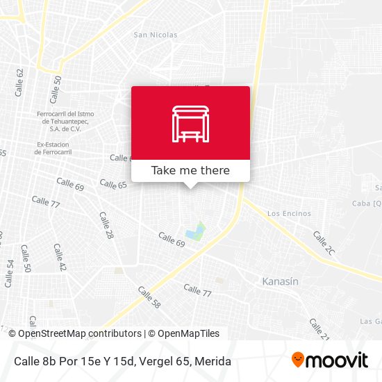 Calle 8b Por 15e Y 15d, Vergel 65 map