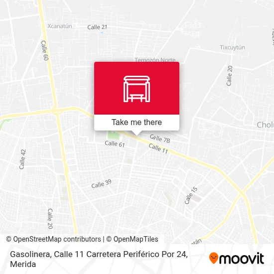 Gasolinera, Calle 11 Carretera Periférico Por 24 map