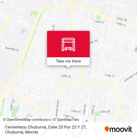 Cementerio Chuburná, Calle 20 Por 25 Y 27, Chuburná map