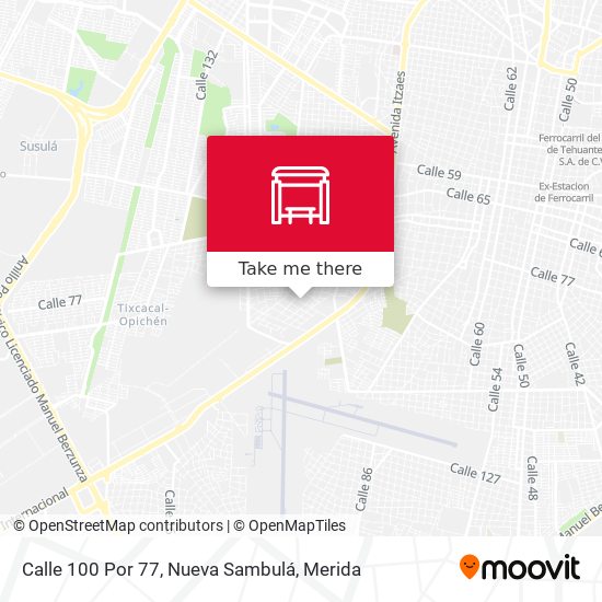 Calle 100 Por 77, Nueva Sambulá map