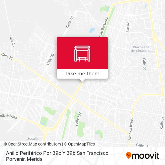 Mapa de Anillo Periférico Por 39c Y 39b San Francisco Porvenir