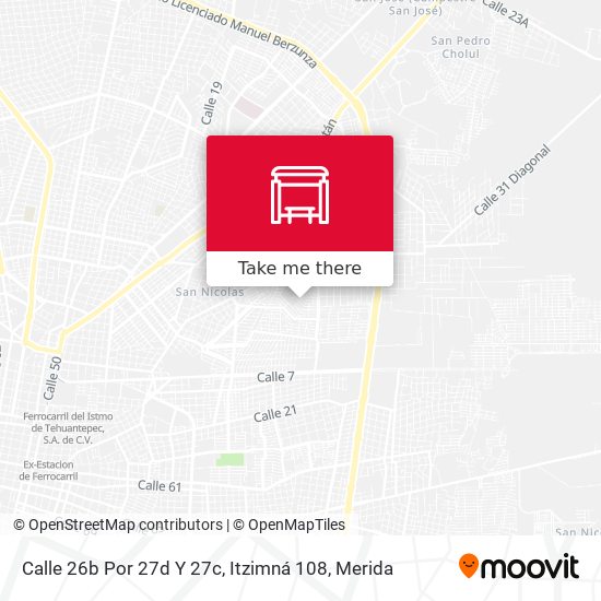 Mapa de Calle 26b Por 27d Y 27c,  Itzimná 108