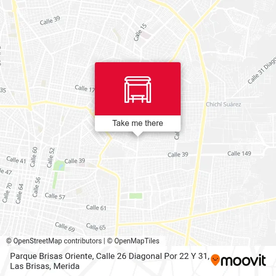 Parque Brisas Oriente, Calle 26 Diagonal Por 22 Y 31, Las Brisas map