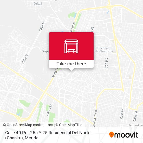 Mapa de Calle 40 Por 25a Y 25 Residencial Del Norte (Chenku)