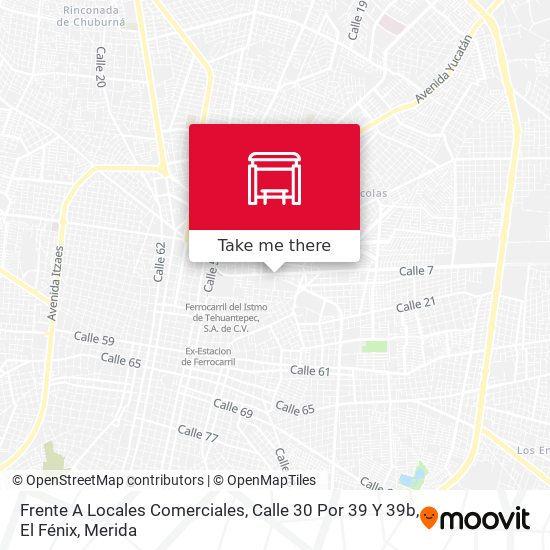 Frente A Locales Comerciales, Calle 30 Por 39 Y 39b, El Fénix map