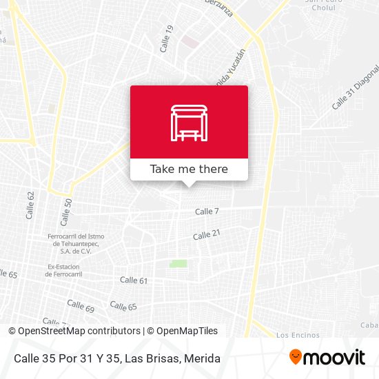 Calle 35 Por 31 Y 35, Las Brisas map