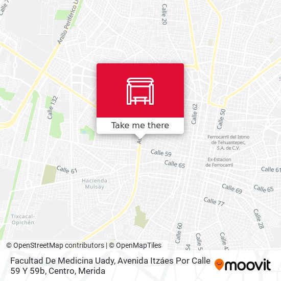 Facultad De Medicina Uady, Avenida Itzáes Por Calle 59 Y 59b, Centro map