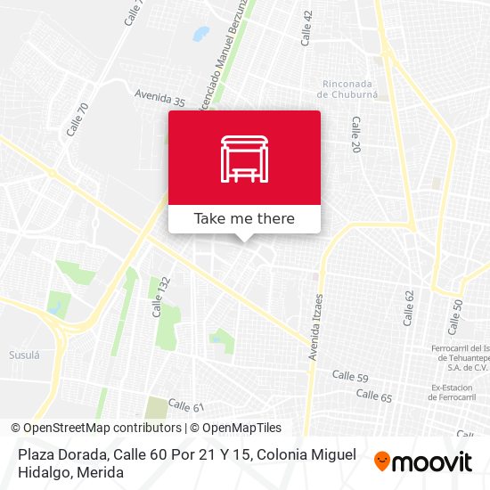 Mapa de Plaza Dorada, Calle 60 Por 21 Y 15, Colonia Miguel Hidalgo