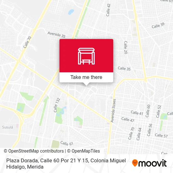 Plaza Dorada, Calle 60 Por 21 Y 15, Colonia Miguel Hidalgo map