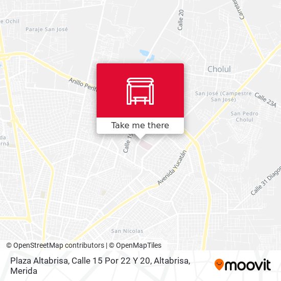 Plaza Altabrisa, Calle 15 Por 22 Y 20, Altabrisa map