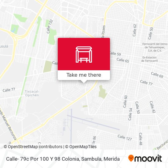 Calle- 79c Por 100 Y 98 Colonia, Sambula map