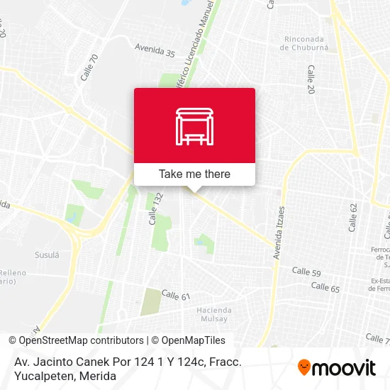 Av. Jacinto Canek Por 124 1 Y 124c, Fracc. Yucalpeten map