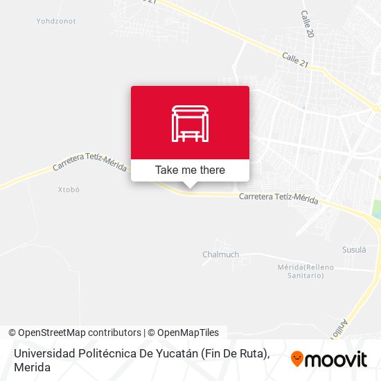 Universidad Politécnica De Yucatán (Fin De Ruta) map