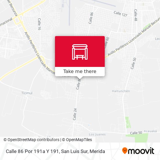 Calle 86 Por 191a Y 191, San Luis Sur map