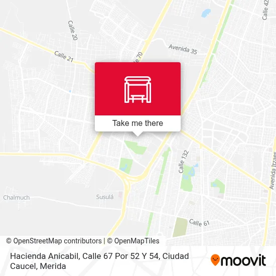 Hacienda Anicabil, Calle 67 Por 52 Y 54, Ciudad Caucel map